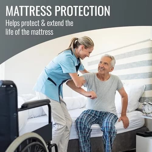 DMI King Size Zippered Mattress Protector 78x80 inches (198x203 cm) | Waterproof Vinyl Bed Cover thumbnail 3