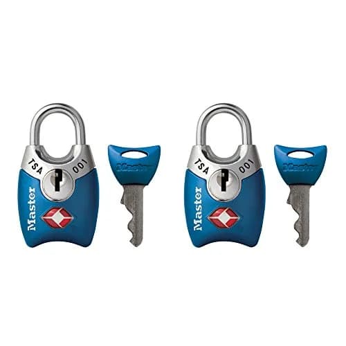 Master Lock TSA Approved Keyed Luggage Lock 2 Pack | Resettable Combination Lock for Travel thumbnail 1