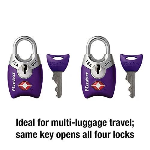 Master Lock TSA Approved Keyed Luggage Lock 2 Pack | Resettable Combination Lock for Travel thumbnail 4