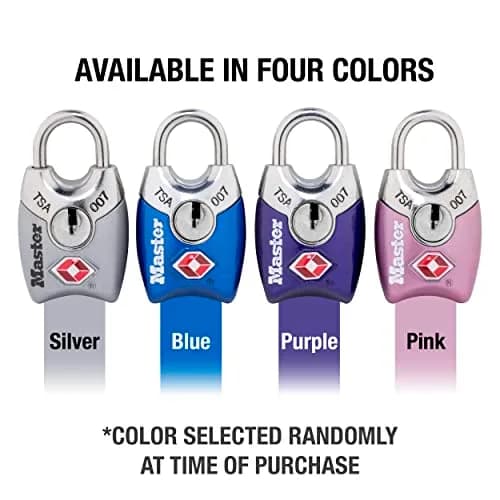 Master Lock TSA Approved Luggage Lock 4 Pack | Durable Metal Body & Shrouded Steel Shackle thumbnail 5