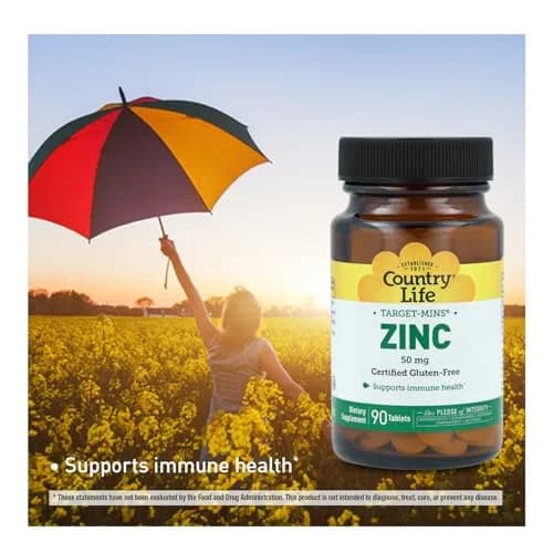 Country Life Target-Mins Zinc 50 mg 90 Tablets | Supports Immune & Protein Health thumbnail 4
