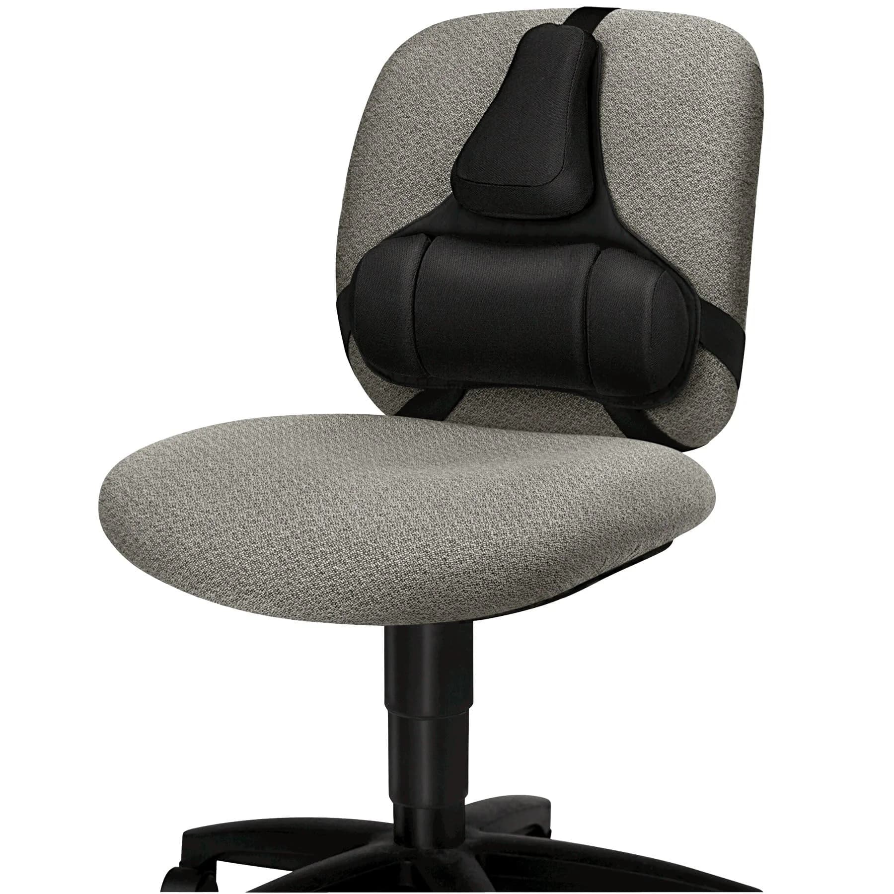 Fellowes Professional Series Back Support, Black | Mid Spinal & Lumbar Support for Office Chairs - view 8