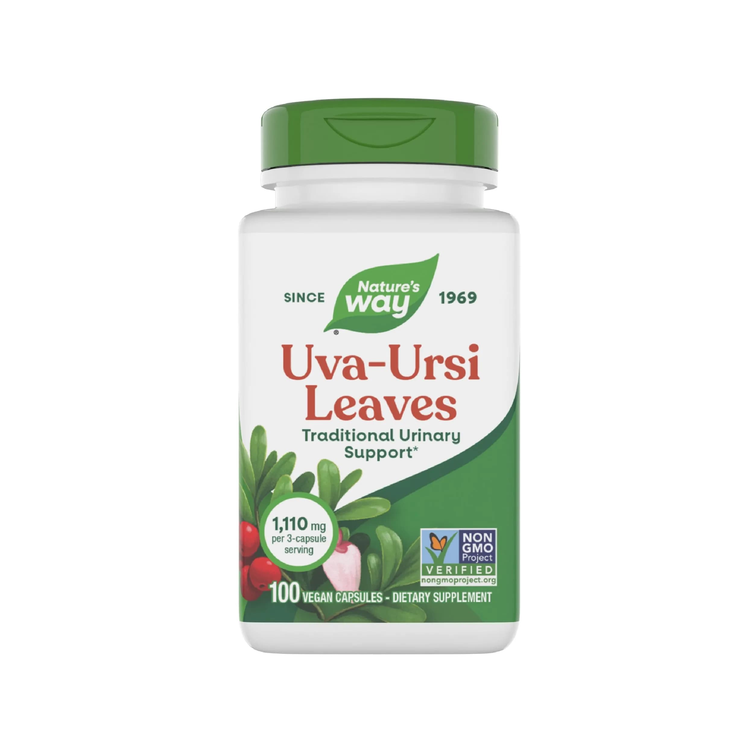 Nature's Way Uva Ursi Capsule Herbal Supplement 1440 mg (100 Count) | Traditional Urinary Support - main product image