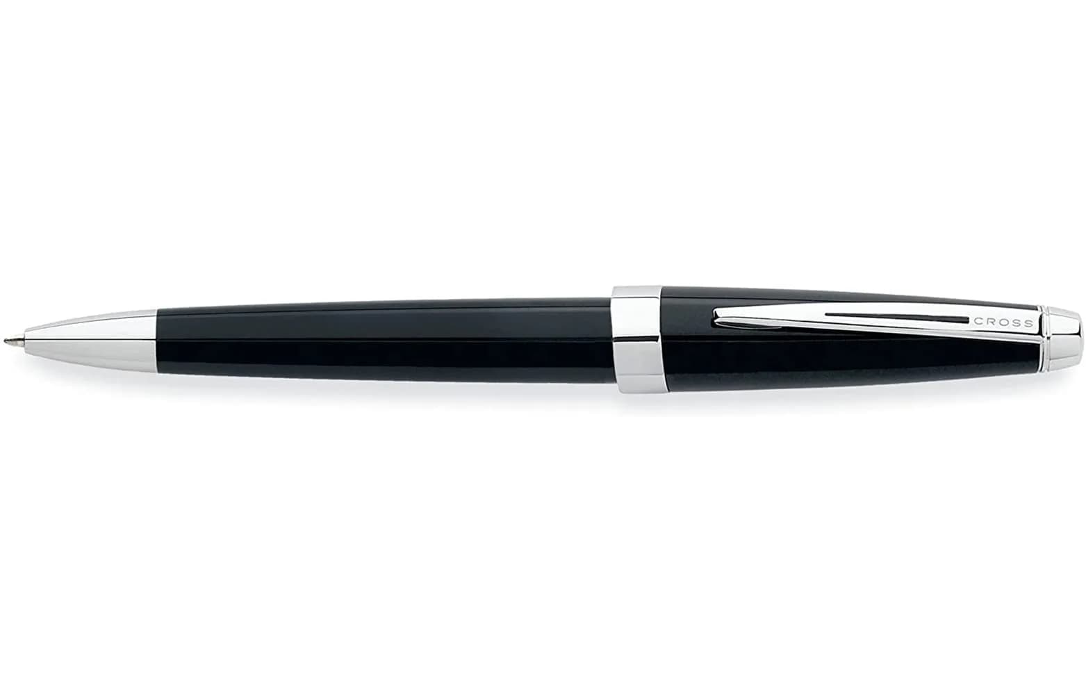 Cross Aventura Ballpoint Pen, Medium Point, Onyx Black Resin with Chrome Accents | Smooth Ink Flow - view 3