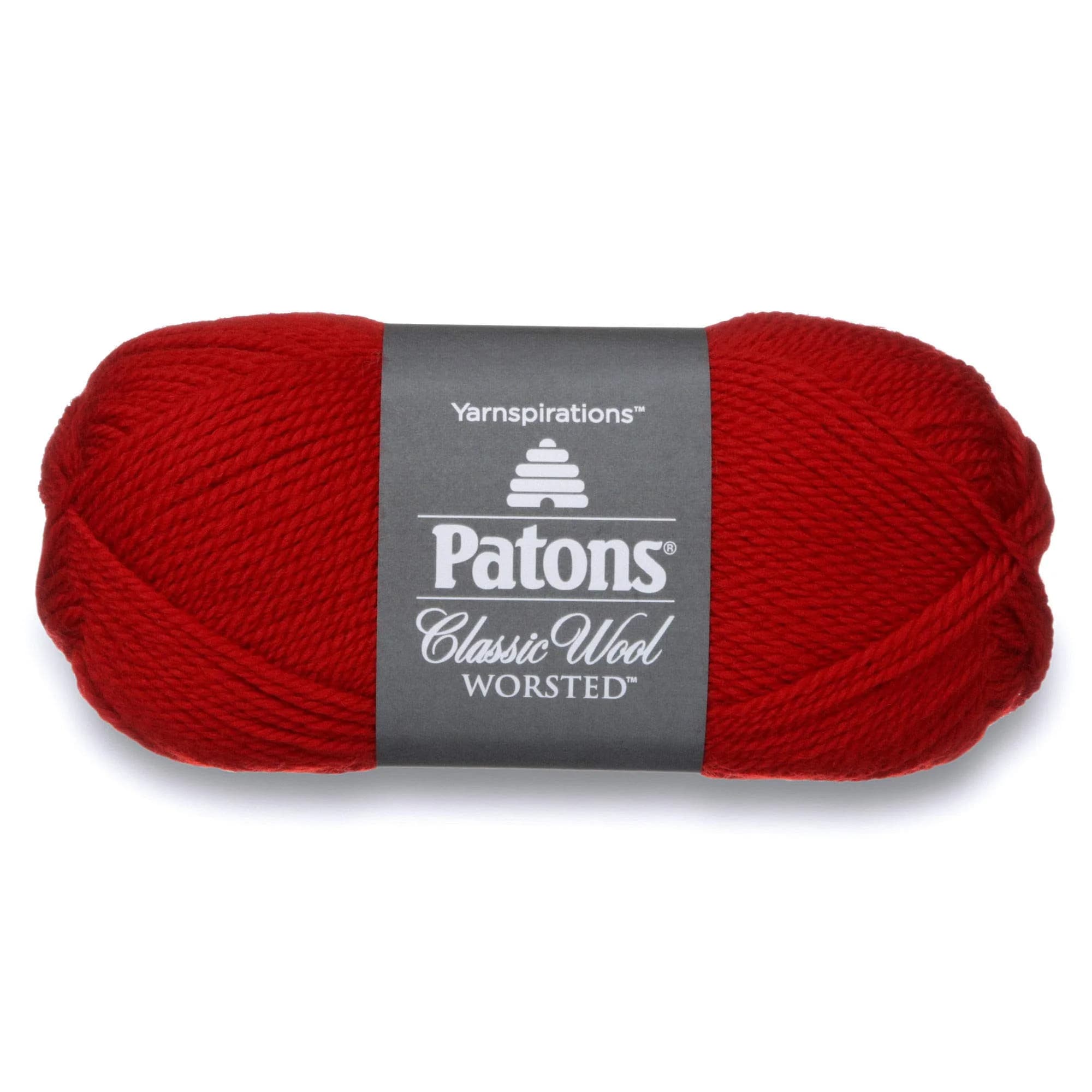 Patons Classic Wool Yarn Bright Red 100g (3.5oz) | Soft 100% Wool for Knit & Crochet Apparel - main product image