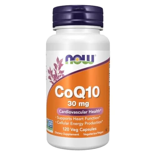 NOW CoQ10 30 mg Veg Capsules | Pharmaceutical Grade, All-Trans Form, 120 Count thumbnail 1