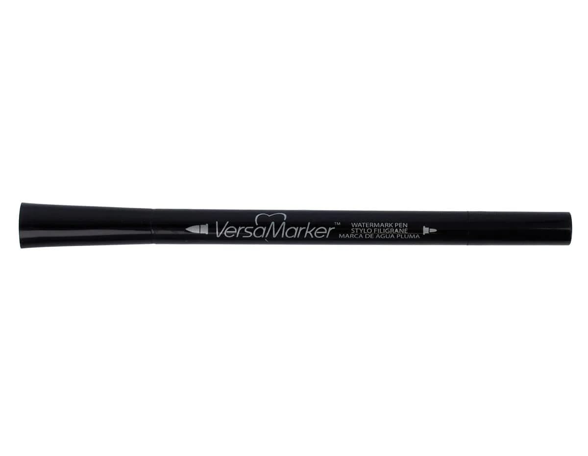 Tsukineko VersaMarker Dual-Ended Watermark Pen,Black | Water-Based Ink for Watermarking & Embossing