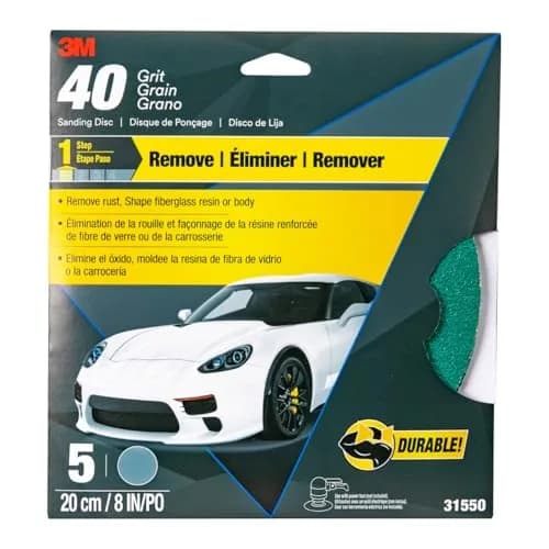 3M Sanding Disc with Stikit Attachment, 8 in, 40 grit | Auto Body & Metal Sanding thumbnail 1
