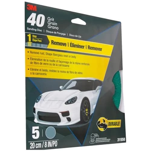 3M Sanding Disc with Stikit Attachment, 8 in, 40 grit | Auto Body & Metal Sanding thumbnail 2