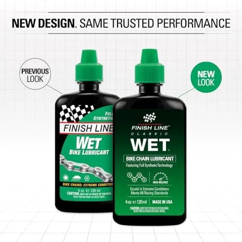 Finish Line Wet Bicycle Chain Lubricant 118ml (4 fl oz) | Maximum Water Resistance for Extreme Conditions thumbnail 2