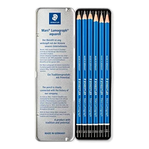 STAEDTLER Mars Lumograph Graphite Pencil Set: 6 Count (8B, 7B, 6B, 4B, 2B, HB) | Premium Artist Quality for Drawing & Sketching thumbnail 3