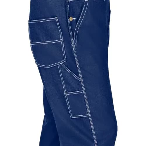 Liberty Walls Men's Big Smith Rigid Bib Overall 38W x 28L | Durable 100% Cotton Denim thumbnail 4