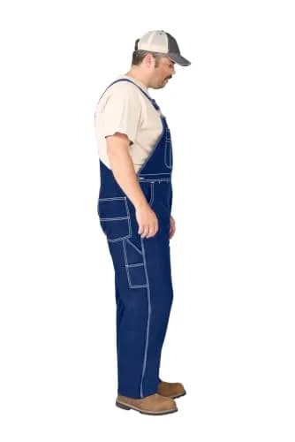 Liberty Walls Men's Big Smith Rigid Bib Overall 38W x 28L | Durable 100% Cotton Denim thumbnail 5