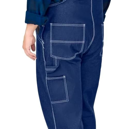 Liberty Walls Men's Big Smith Rigid Bib Overall 38W x 28L | Durable 100% Cotton Denim thumbnail 3
