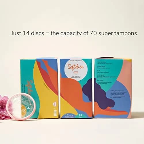 Softdisc Menstrual Discs 14 Count | Tampon, Pad, and Cup Alternative | Hypoallergenic, BPA-Free, Latex-Free thumbnail 6
