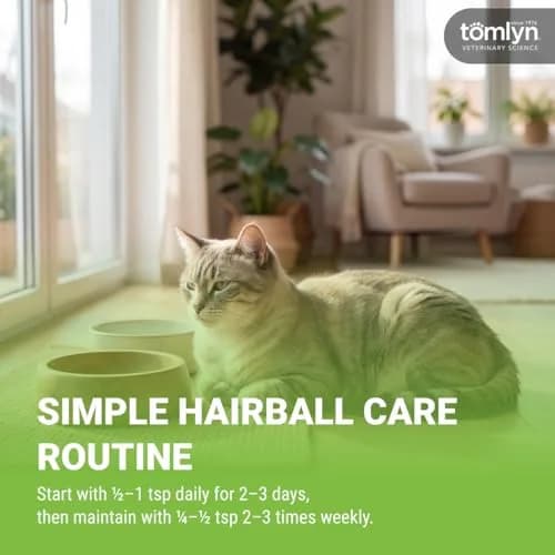 Tomlyn Hairball Gel for Cats with Catnip | Effective Hairball Prevention & Relief, 4.25 oz thumbnail 5