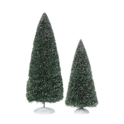 Department 56 Bag-O-Frosted Topiaries Tree Accessory Figurine Set of 2 | Hand-Painted Village Decor thumbnail 1