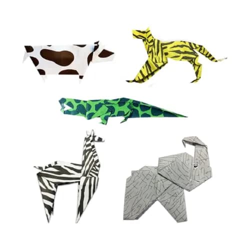 Yasutomo Origami Animal 6 Patterns 24 Sheets | Easy Foldable Paper Crafts for Kids thumbnail 2