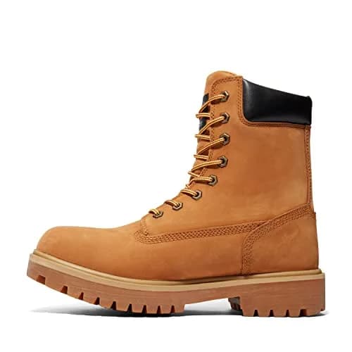 Timberland PRO Men's Direct Attach 8 Inch Soft Toe Waterproof Work Boot, Wheat, 15 | Insulated & Durable thumbnail 3