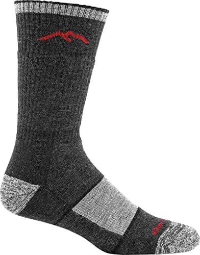 Darn Tough Vermont Merino Wool Boot Sock Full Cushion, Black, Large | Breathable, Durable, Guaranteed for Life thumbnail 1