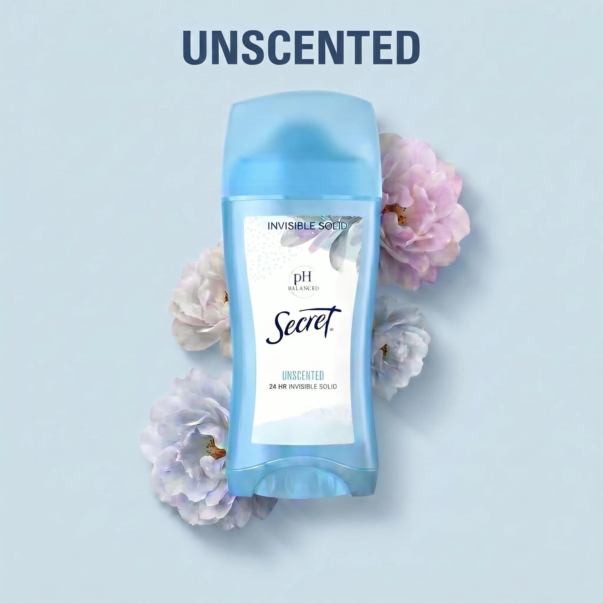 Secret Original Unscented Invisible Solid Antiperspirant & Deodorant 75ml (2.6 oz) | 24-Hour Sweat & Odor Protection - view 7
