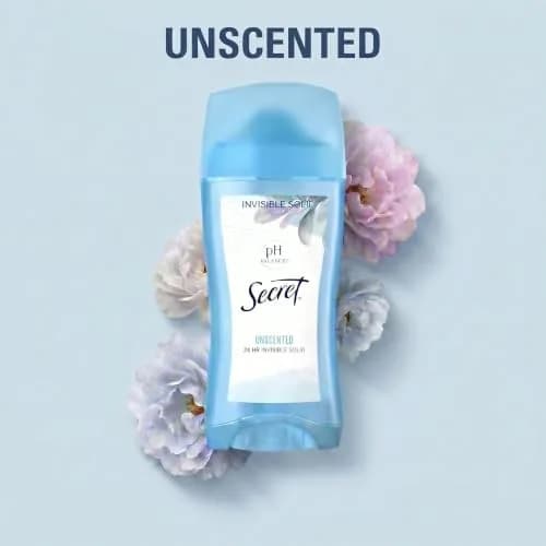 Secret Original Unscented Invisible Solid Antiperspirant & Deodorant 75ml (2.6 oz) | 24-Hour Sweat & Odor Protection thumbnail 7