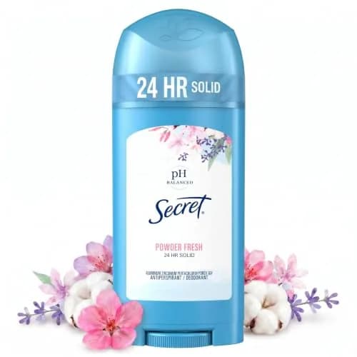 Secret Antiperspirant and Deodorant for Women, Powder Fresh Scent, 76.5g (2.7 oz) | 24hr Sweat & Odor Protection thumbnail 1