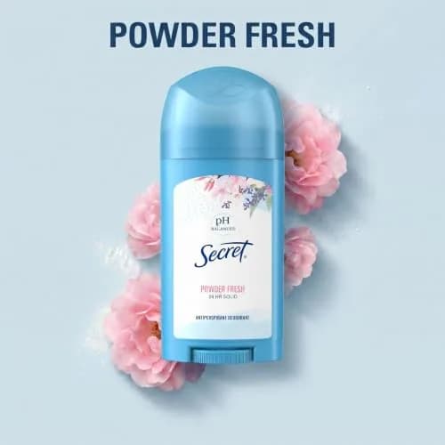 Secret Antiperspirant and Deodorant for Women, Powder Fresh Scent, 76.5g (2.7 oz) | 24hr Sweat & Odor Protection thumbnail 7