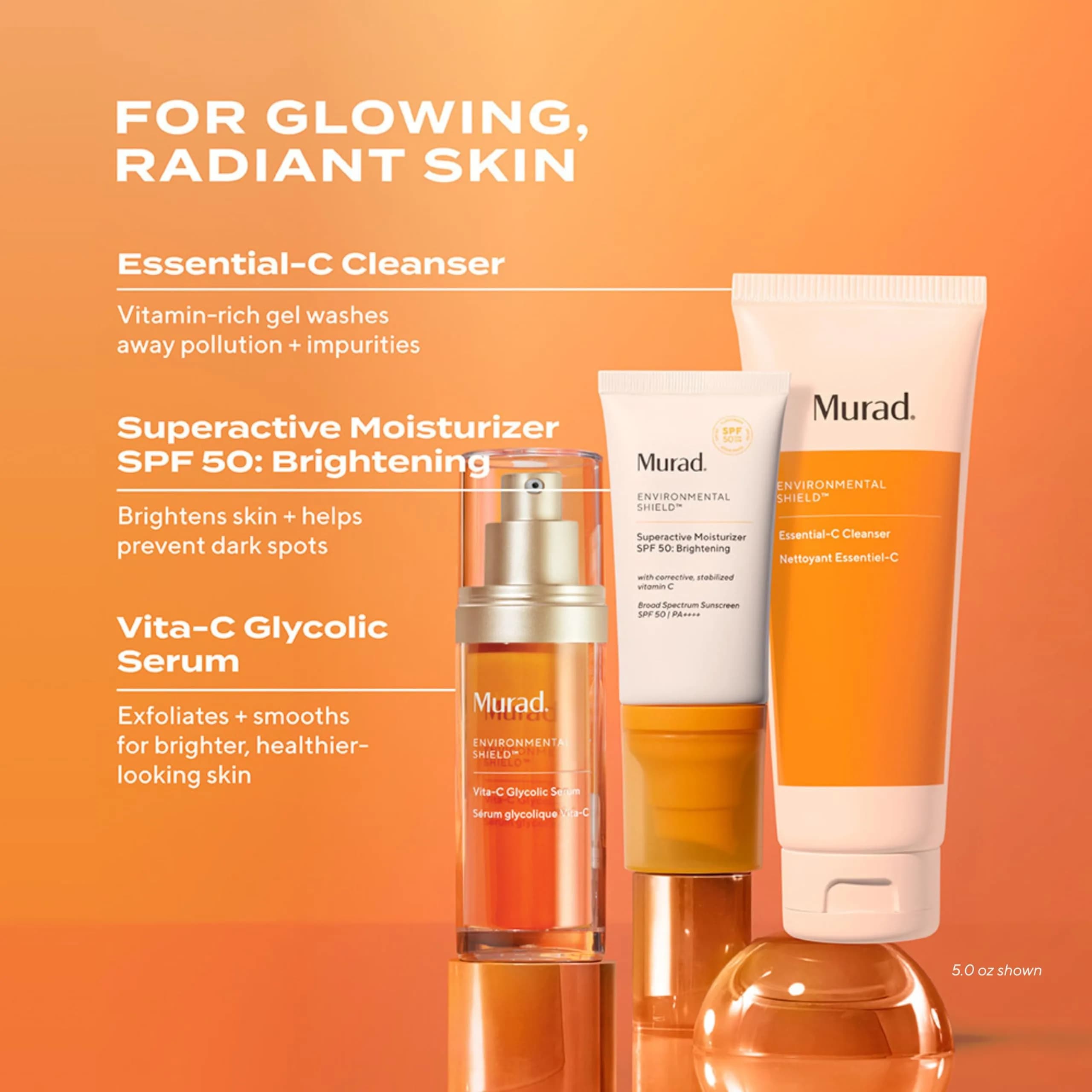 Murad Essential-C Facial Cleanser Vitamin C 498ml (16.9 Fl Oz) | Antioxidant Power for Environmentally Damaged Skin - view 7