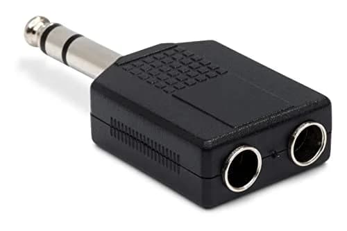 Hosa GPP-359 Dual 1/4" TRS Female to 1/4" TRS Male Adapter | Stereo Signal Splitter (70-120 chars) thumbnail 1