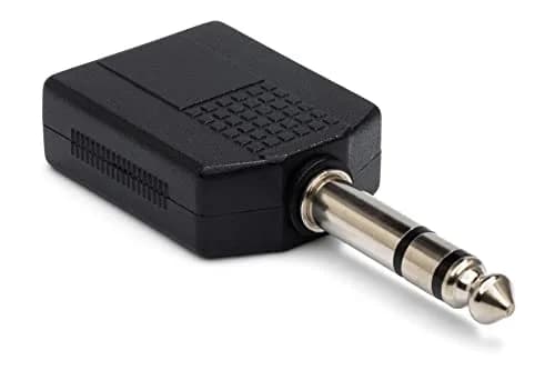 Hosa GPP-359 Dual 1/4" TRS Female to 1/4" TRS Male Adapter | Stereo Signal Splitter (70-120 chars) thumbnail 2