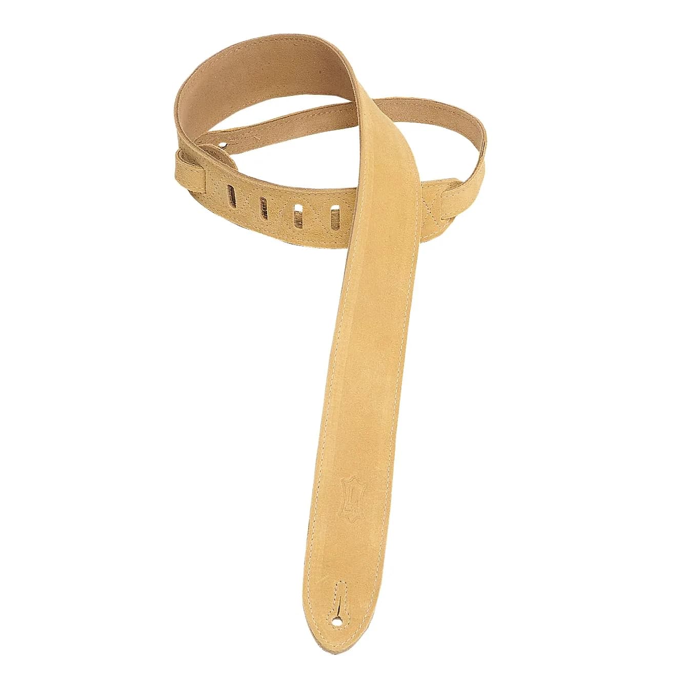 Levy's Leathers 2" Suede Guitar Strap with Suede Backing | Adjustable from 36" to 52" | Tan