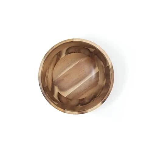 Lipper International Acacia Footed Round Flared Serving Bowl for Fruits or Salads, Small, 7" Diameter x 3" Height thumbnail 7
