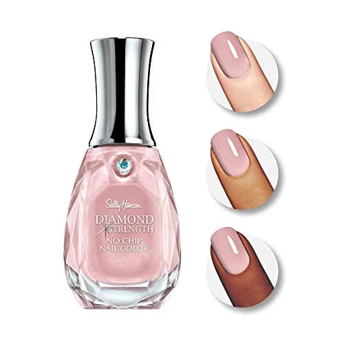 Sally Hansen Diamond Strength Nail Polish 0.45 Fl Oz | Sheer Shimmery Pink with Diamond Hard Formula thumbnail 2