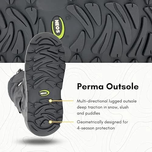 NEOS Overshoe Explorer Waterproof Insulated Winter Boot Covers | Durable, Cold-Weather Footwear Protection thumbnail 4