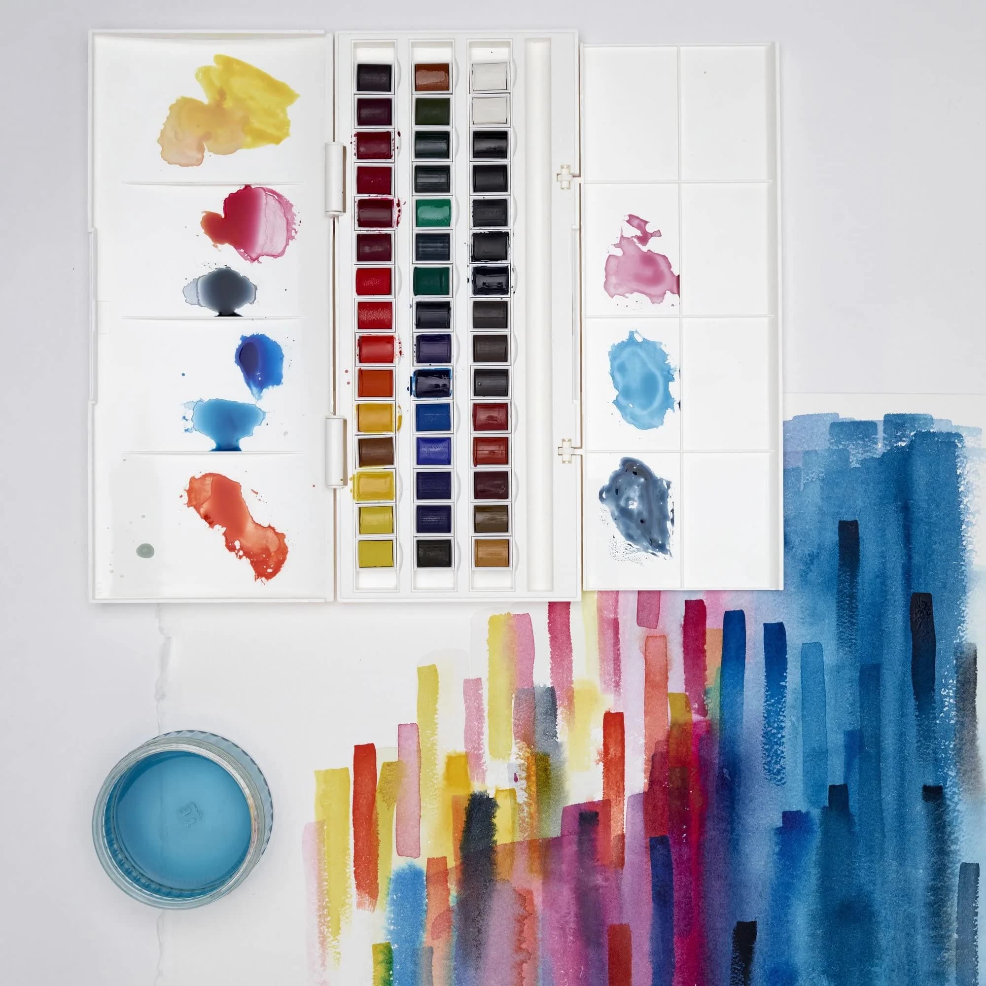 Winsor & Newton Cotman Watercolor Paint Set 45 Half Pans Studio Set | Artist Grade Watercolors - view 2