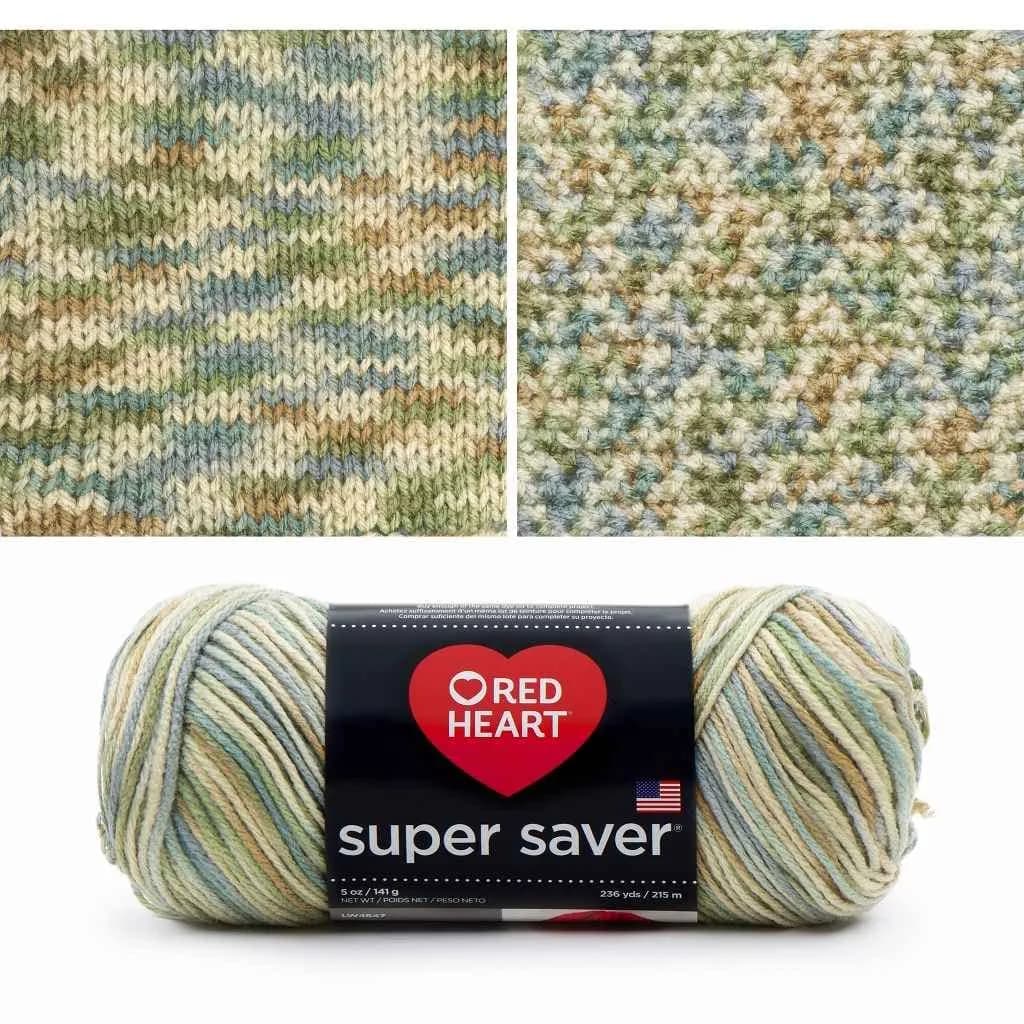 Red Heart Super Saver Yarn Aspen Multicolor Print 708 yards (647 meters) | Acrylic, Machine Washable - main product image