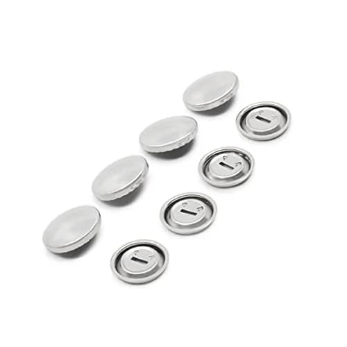 Dritz Half Ball Cover Buttons Size 30 | 3/4-Inch Nickel Finish for Sewing & Home Decor thumbnail 4