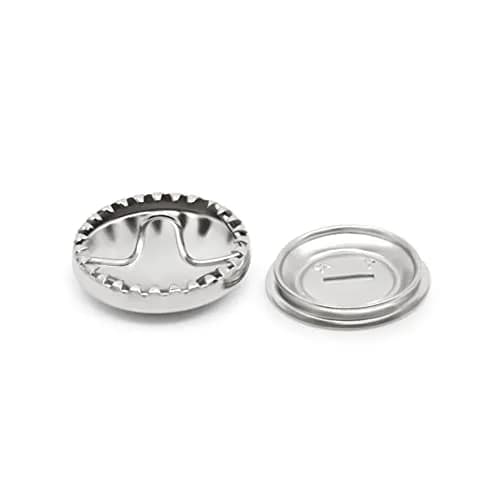 Dritz Half Ball Cover Buttons Size 30 | 3/4-Inch Nickel Finish for Sewing & Home Decor thumbnail 3