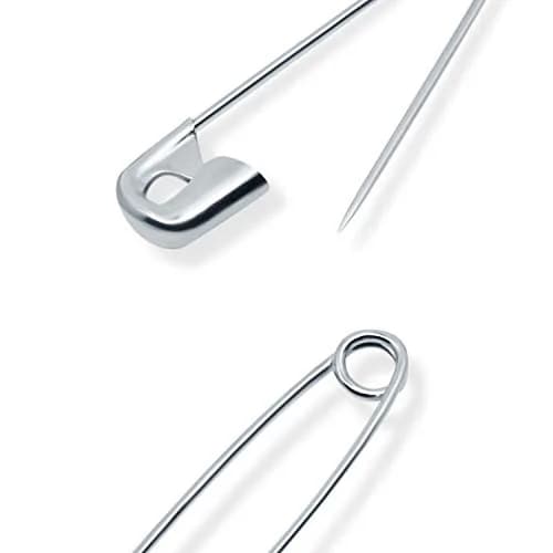 Dritz Safety Pins Nickel Plated Steel Assorted Sizes | Household & Craft Use (70-120 chars) thumbnail 6