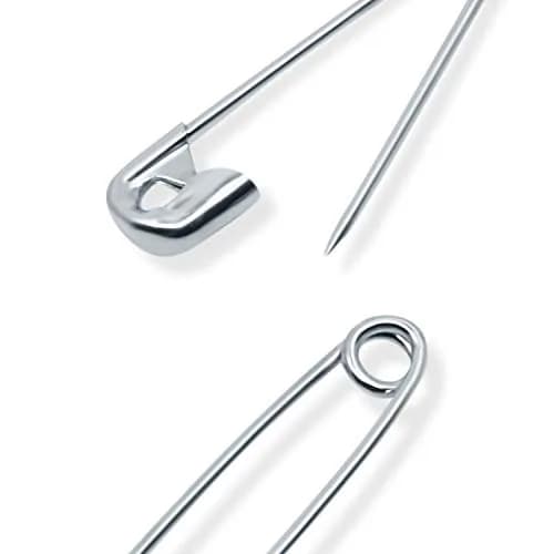 Dritz Safety Pins Nickel Plated Steel Assorted Sizes | Household & Craft Use (70-120 chars) thumbnail 7