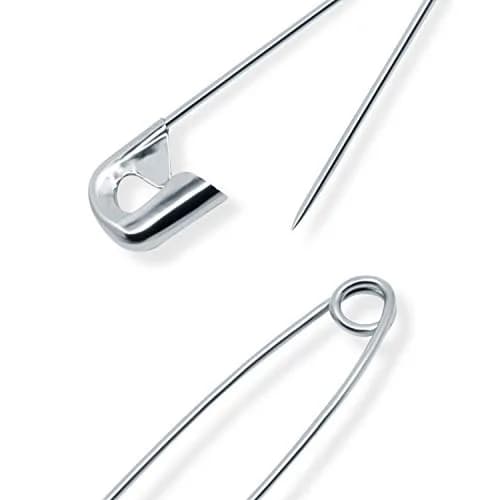 Dritz Safety Pins Nickel Plated Steel Assorted Sizes | Household & Craft Use (70-120 chars) thumbnail 4