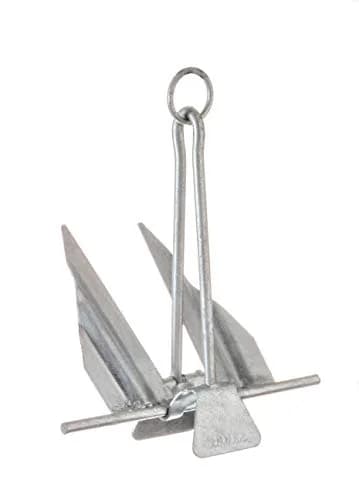 Seachoice Utility Anchor w/ Slip Ring, Size 7E, Galvanized Steel | Deep Penetration & Easy Retrieval thumbnail 1