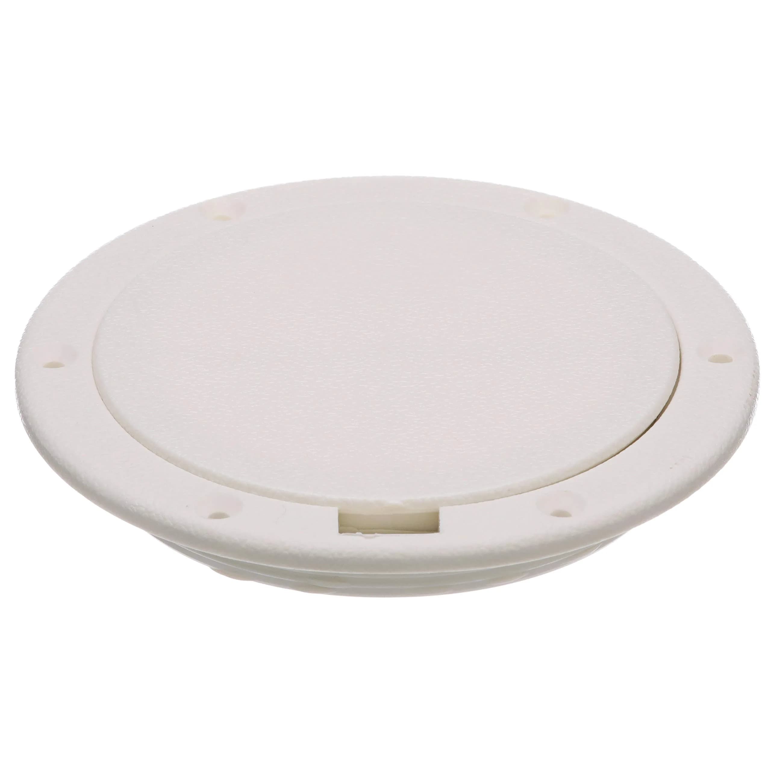 Seachoice White Pry-Up Deck Plate 25.4cm (10 in) | Watertight O-Ring Seal for Marine Use
