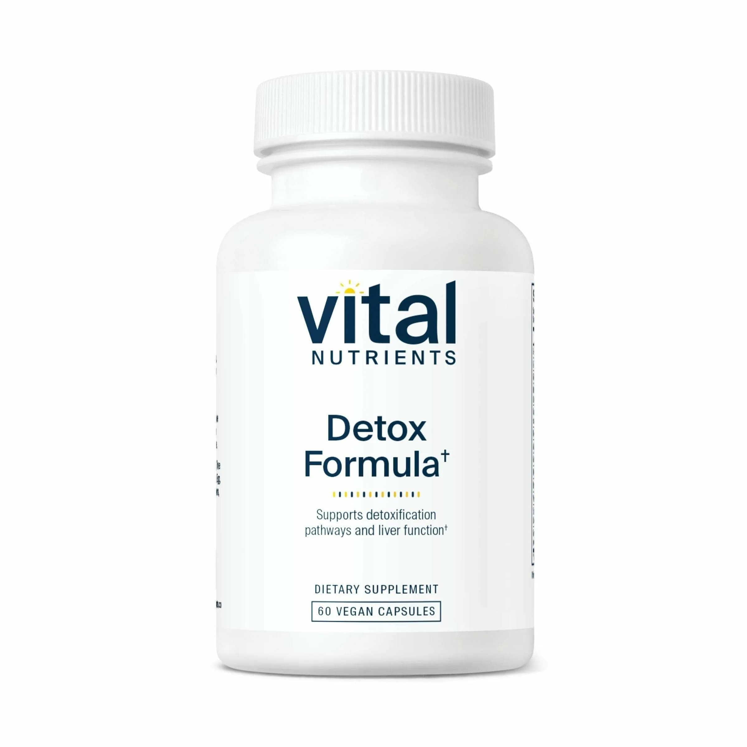 Vital Nutrients Detox Formula 60 Capsules | Supports Liver & Detoxification — Brown