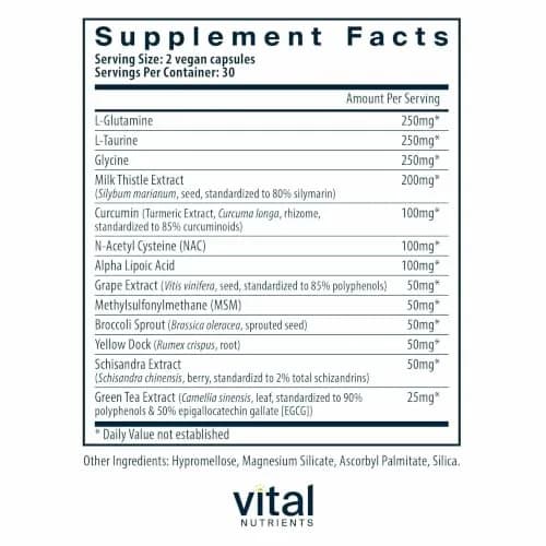 Vital Nutrients Detox Formula 60 Capsules | Supports Liver & Detoxification thumbnail 2