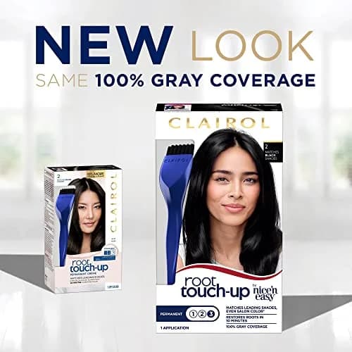 Clairol Permanent Root Touch-Up Hair Color, Black (2 Count, 0.25 lb) | Blends Salon Shades in 10 Minutes thumbnail 5