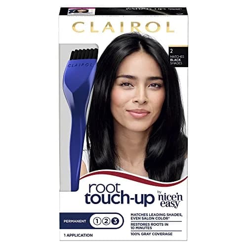 Clairol Permanent Root Touch-Up Hair Color, Black (2 Count, 0.25 lb) | Blends Salon Shades in 10 Minutes thumbnail 9