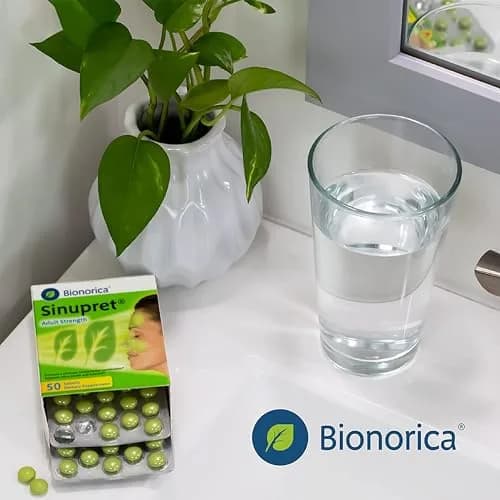 Bionorica Sinupret Adult Strength Sinus - Immune Support Supplement - All Natural - Herbal Nasal Passage & Immunity Boost - 50 Tablets | Herbal Nasal & Sinus Support thumbnail 8