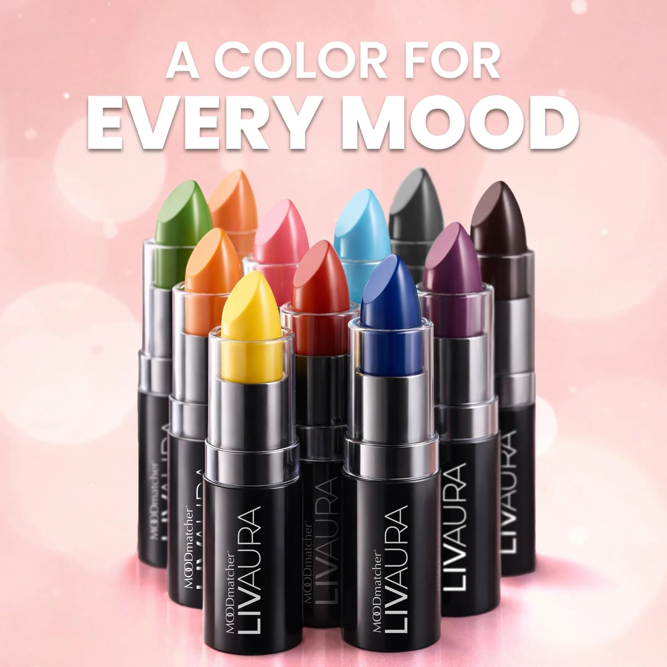 MOODmatcher LIVAURA Green Color Changing Lipstick | Moisturizing, Smudge-Proof, 12-Hour Wear - view 8
